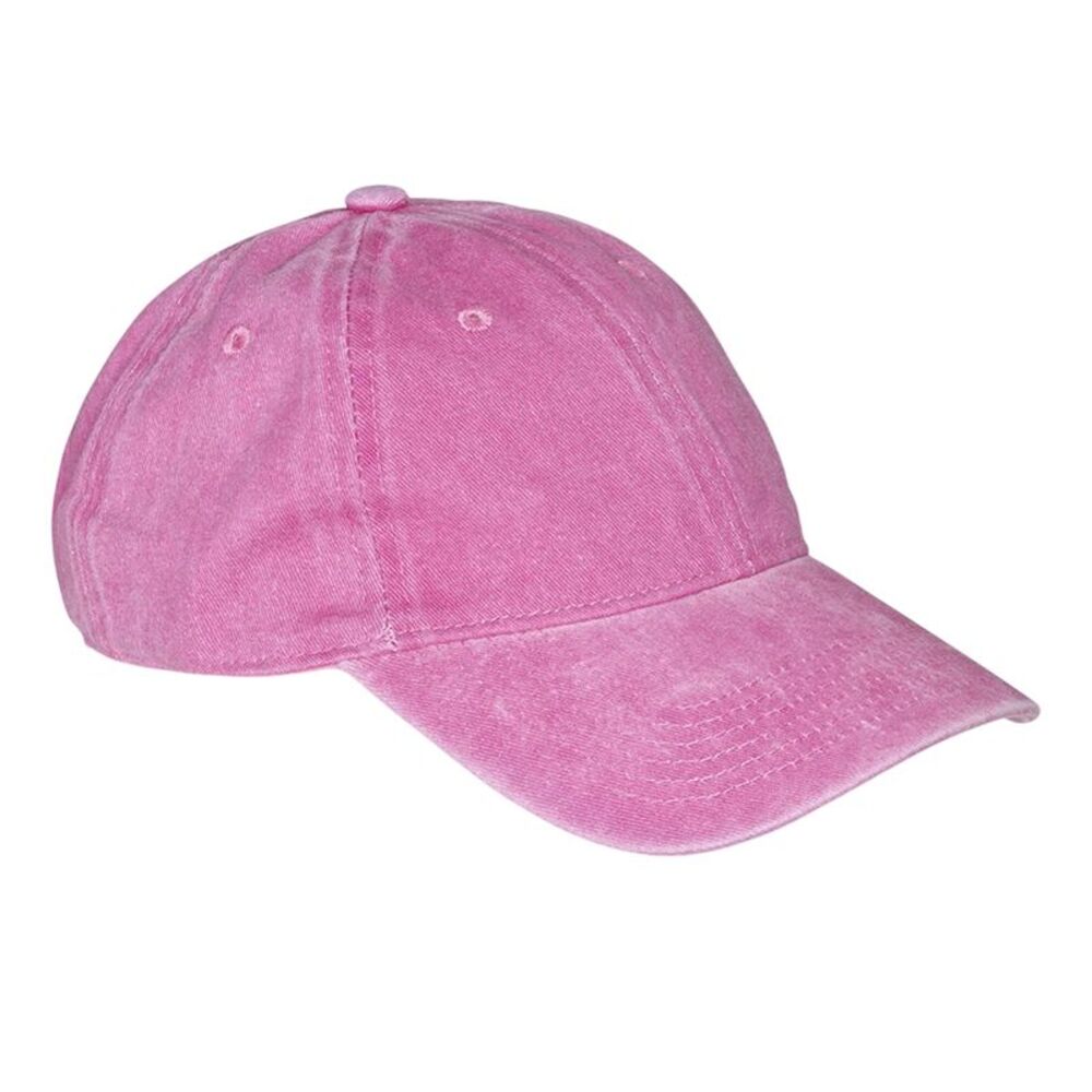 Result Headwear Core Cotton Baseball Cap / Vintage Pink